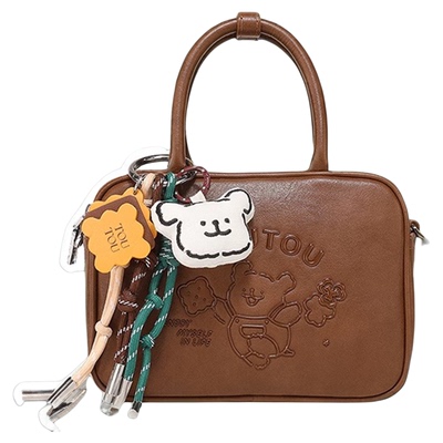 [正版联名]TOUTOU线条小狗新款原创斜挎小方包休闲百搭手提单肩包