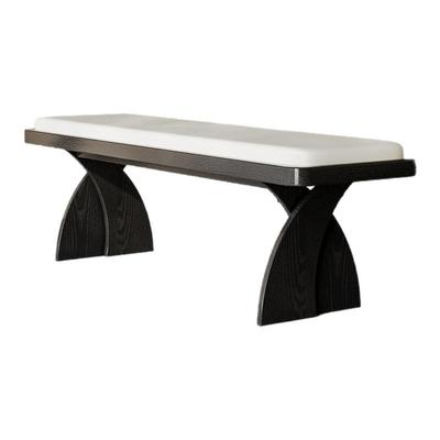 中古风设计师实木长凳卧室床尾凳