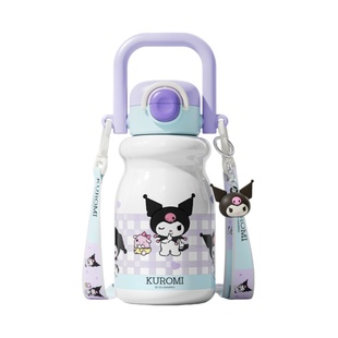 三丽鸥保温水杯儿童上学专用库洛米双饮杯带吸管高颜值幼儿园水壶