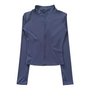立领健身服女春秋专业晨跑步运动女套装瑜伽服女骑行户外2026新款