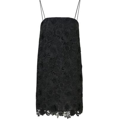 【折扣】Zimmermann 早春女凸纹蕾丝迷你吊带连衣裙小黑裙