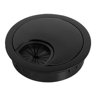 电脑桌面穿线盒装饰盖电线收纳盒盖板开孔圆形锌合金孔径50 53 60