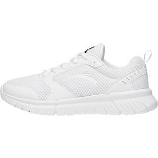 安踏运动鞋女鞋秋冬新款官网正品白色网面透气软底不累脚跑步鞋子