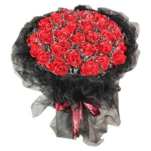 玫瑰花丝带diy手工材料节日礼物