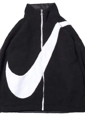 秋冬网红Nike羊羔毛双面穿外套