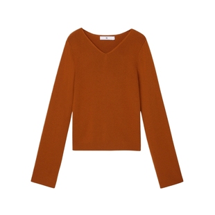 ZUCZUG 素然冬季女士纯色羊毛横机宽松休闲套头针织衫