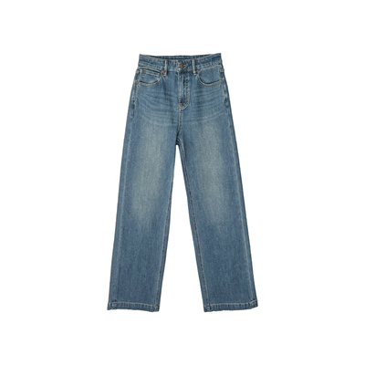 质感绝绝子！~四面弹阔腿牛仔裤