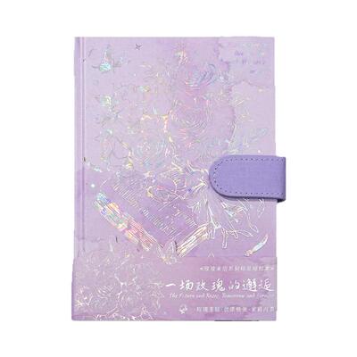 2025正版玫瑰来信笔记本高颜值浪漫来袭磁扣本加厚手账本学生文具立体记事本礼物小礼品复古精装本网红