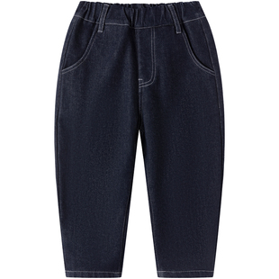 小象汉姆童装男童春秋牛仔裤春装新款2026冬儿童休闲长裤子中大童