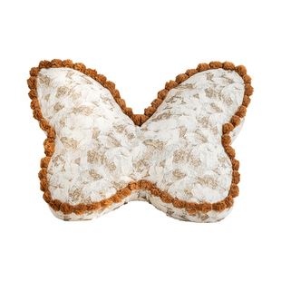 复古风高级感蝴蝶抱枕四季通用客厅沙发床头靠背垫可拆洗腰枕装饰