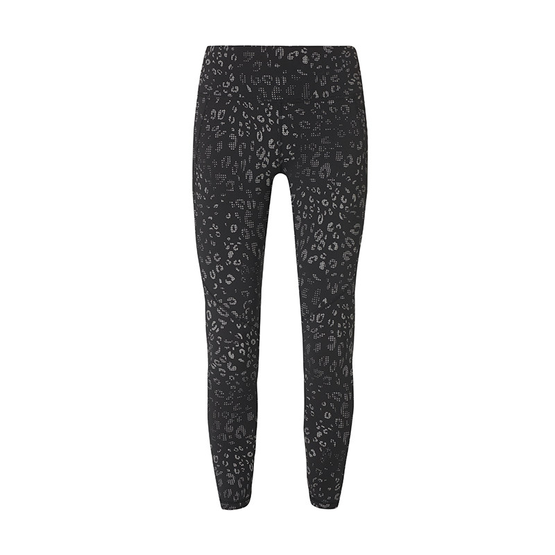 Sweaty Betty Power高腰黑色反光豹纹印花九分紧身裤女SB5400R$78