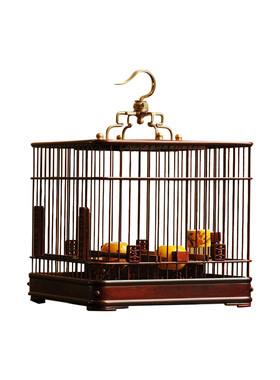 贡匠印度小叶紫檀四方鸟笼笼子