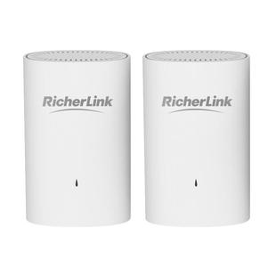 RicherLink 千兆扩展PLC电力猫增强版套装AX3000家用无线子母分布式路由器免布线支持IPTV机顶盒电力线