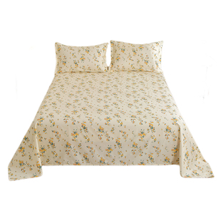 床单单件纯棉100%全棉宿舍单人学生被单双人1.8m新疆棉四季通用