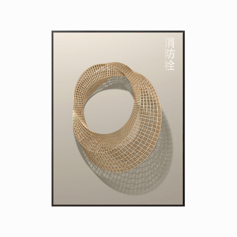 铝合金边框晶瓷画面电表箱装饰画