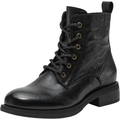 Bata马丁靴2025冬季新款复古英伦风牛皮时尚粗跟时装靴58028DD5