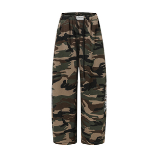 大佬街舞潮牌原创迷彩闪闪烫钻卫裤休闲裤显瘦松紧美式jazz9978