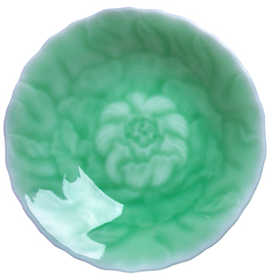 饺子蘸料小碟子青瓷家用商用创意调味碟餐厅小菜盘子龙泉陶瓷醋碟