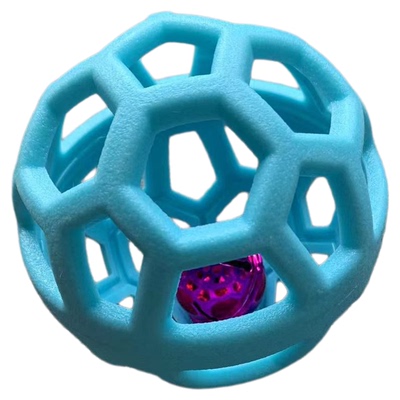 狗狗玩具球发声镂空铃铛球