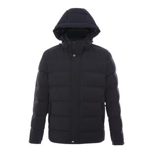 [白鹅绒]ROBERTA诺贝达男装男士羽绒服冬季新款连帽纯色面包服男