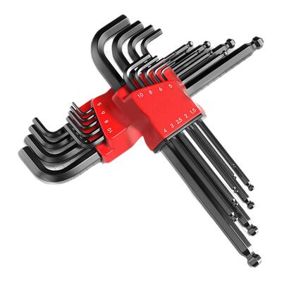 内六角扳手套装梅花6角螺丝刀工具维修扳手六边形加长球头平头