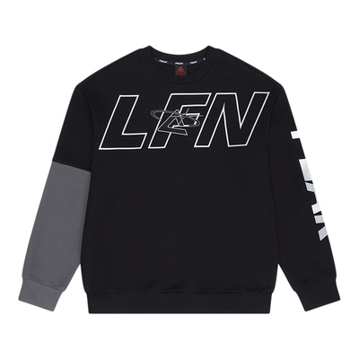 匹克男款百搭青少年长袖宽松圆领