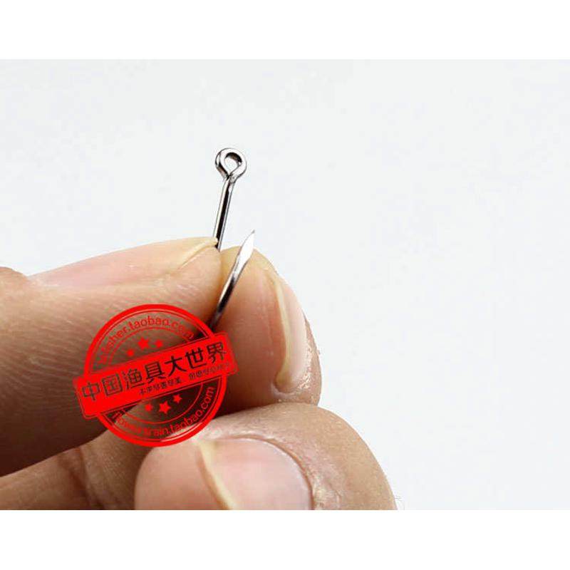 管付千又鱼钩チヌ海钓矶钓超硬黑鲷加吉专用歪嘴鱼钩带圈环孔钓针