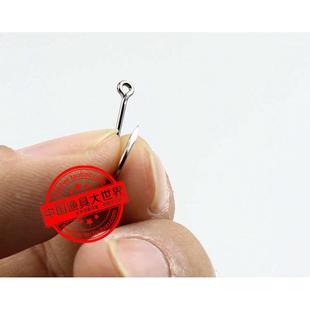 管付千又鱼钩チヌ海钓矶钓超硬黑鲷加吉专用歪嘴鱼钩带圈环孔钓针