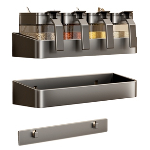 调料盒厨房家用置物架组合套装调味罐瓶收纳墙挂式壁盐罐密封防潮