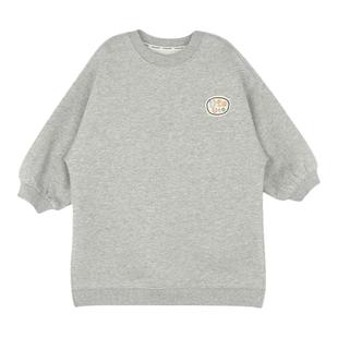 大耳象女童印花长款卫衣裙冬季新款儿童女宝宝休闲宽松