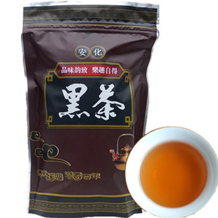 正宗湖南安化黑茶陈年纯料天尖茶100g天尖金花茯砖茶便携便泡袋装