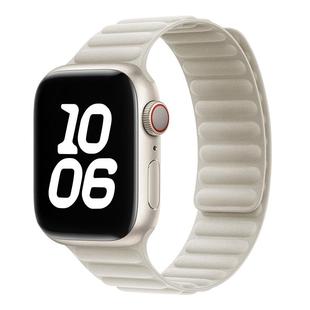 适用苹果手表applewatch11磁吸表带iwatch8新款链式s10尼龙布质磁力Ultra回环创意7/6/SE手表带高级感女潮46