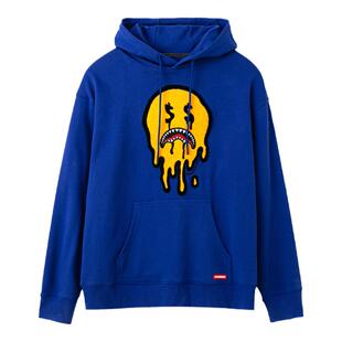 SprayGround新款鬼脸印花卫衣女美式宽松潮流ins帽衫男W0813321