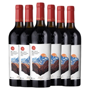 新疆红酒楼兰酒庄库苏山谷25年老滕赤霞珠干红葡萄酒整箱6支装