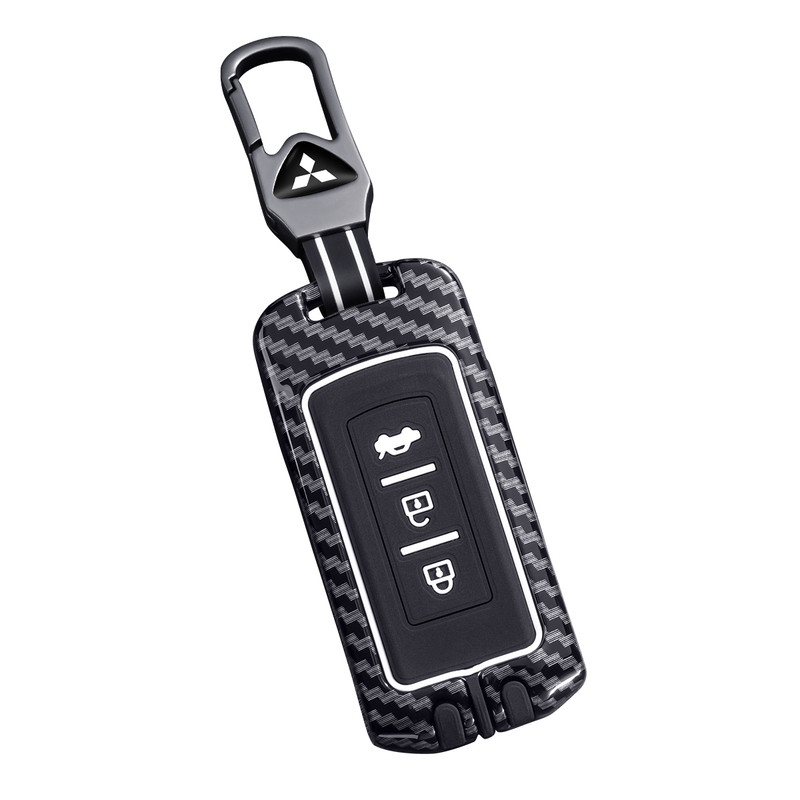 时尚新款三菱碳纤纹金属钥匙套