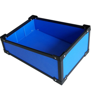 黑色防静电中空板蓝色塑料万通PP瓦楞隔板分格定制刀卡周转箱防水