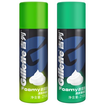 吉列剃须刮胡泡沫啫喱470g