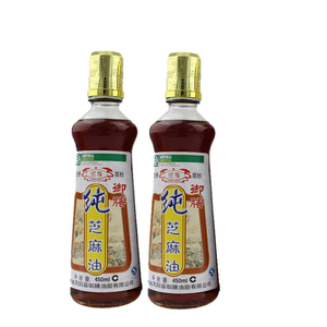 凤阳正宗御膳麻油芝麻油香油纯正调味凉拌菜火锅油4瓶*450Ml/箱