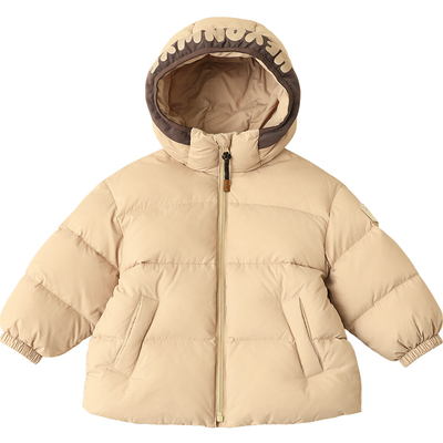 男宝宝羽绒服短款2025冬季新款中小童装羽绒服1-3-6-8岁90绒H4912