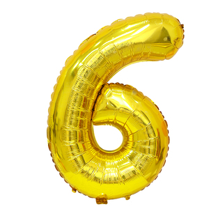 生日派对布置装饰大号32寸数字气球金色铝箔儿童宝宝周岁拍照道具