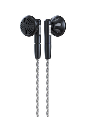 FiiO/飞傲FF5碳基振膜动圈平头有线耳机MMCX可换耳机线HIFI耳塞