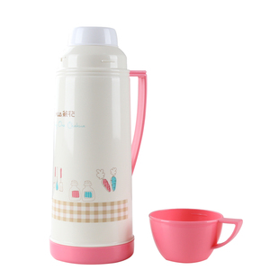 茶花保温瓶家用暖水瓶暖壶小号玻璃内胆热水瓶学生暖瓶开水瓶塑料