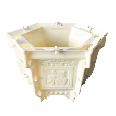 六角水泥花盆模具塑料重复使用