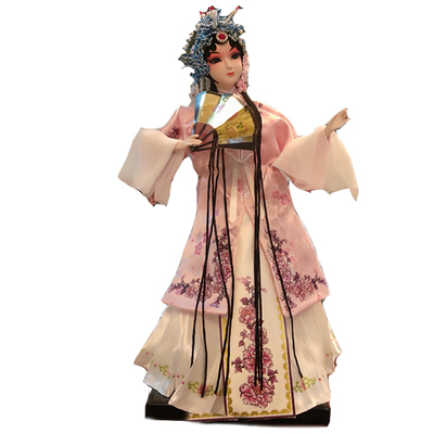 中国风软装客厅戏曲京剧人物摆件