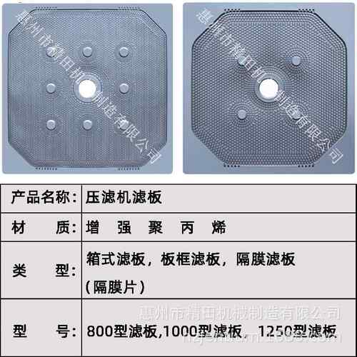 现货批发滤板多规格耐高压聚丙烯材料化工污泥污水过滤机隔膜滤板