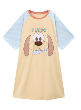 Gukoo/果壳睡裙女春夏迪士尼联名新款纯棉可爱女士家居服睡裙B