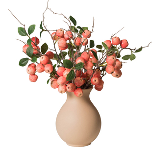逼真苹果仿真花新年装饰花树枝果实假花客厅插花干花摆设平安喜乐