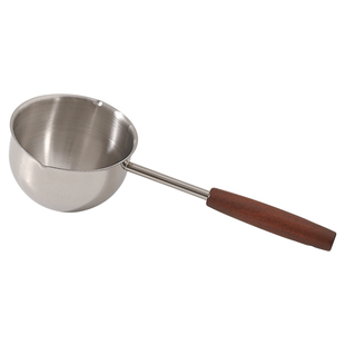 川岛屋不锈钢泼油小锅家用烧油浇油迷你长柄油泼淋油专用热油勺子
