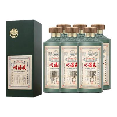 安徽老明光酒明绿液绿茅53度白酒