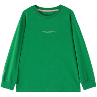 【蹦上云朵】森林棠秋季儿童上衣「舒软棉」高弹男/女童卫衣款T恤